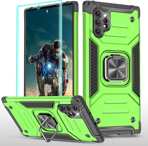 Miniatura 10 de YmhxcY Funda para Galaxy Note 8, funda para Galaxy Note 8 con protector de pantalla curvado 3D, fundas de grado armadura con soporte giratorio