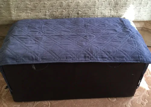 Miniatura 4 de OctoRose Almohadillas acolchadas de microgamuza para silla de patio, banco de piano, fundas otomanas (camello, 20 x 75 pulgadas)
