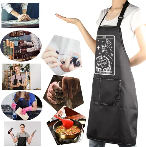 Miniatura 6 de MBMSO Boss Baker Gifts - Delantal para hornear con el jefe de pastelería, regalos de panadería, delantal para pastelería, delantal de chef