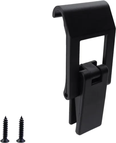 Miniatura 3 de T Tulead Pestillos negros de plástico POM para barcos de 3.5 x 1.45 pulgadas, paquete de 2 con tornillos