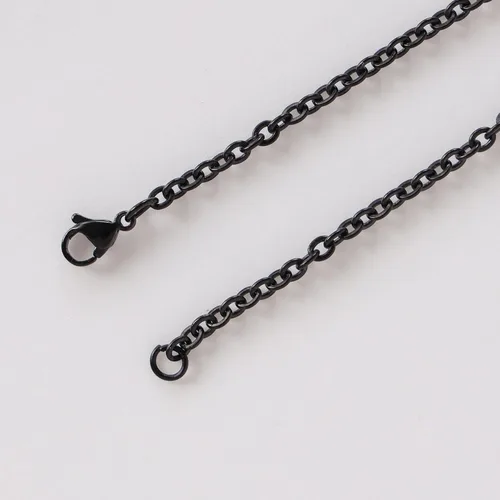Miniatura 3 de Collar de estrella negra, collar gótico de luna Y2K, collar de corazón negro, collar de Halloween, collar de cadena de cable de acero inoxidable