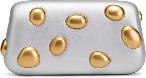 Miniatura 41 de Bolso de mano de piel sintética desmontable con cadena cruzada, bolso de noche, bolso de mano para mujer, formal, boda, fiesta, baile de graduación
