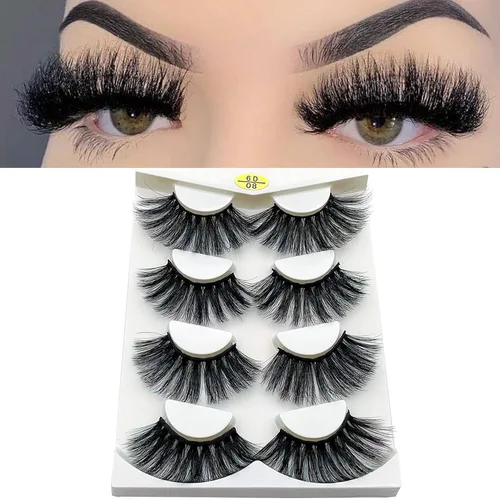 Miniatura 8 de Mikiwi Pestañas postizas de visón de 25 mm, pestañas de 25 mm, pestañas de visón sintético 6D, pestañas postizas de visón, pestañas dramáticas
