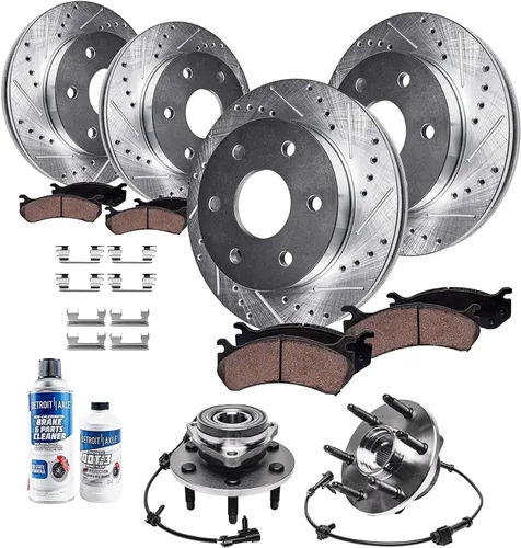 Miniatura 294 de Detroit Axle - Kit de nudillos de dirección delantera izquierda para Ford Edge Lincoln MKX 07-10, cojinete de rueda del lado del conductor, nudillo