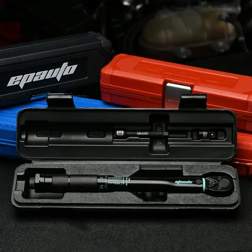 Miniatura 7 de EPAuto Llave de torsión de clic de 1/4 de pulgada, Negra, 20-200 pulgadas-libras