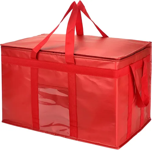 Miniatura 17 de Yalin XXXL - Bolsa térmica grande con aislamiento, enfriador de espuma de poliestireno para mantener los alimentos calientes o fríos, bolsa Negro