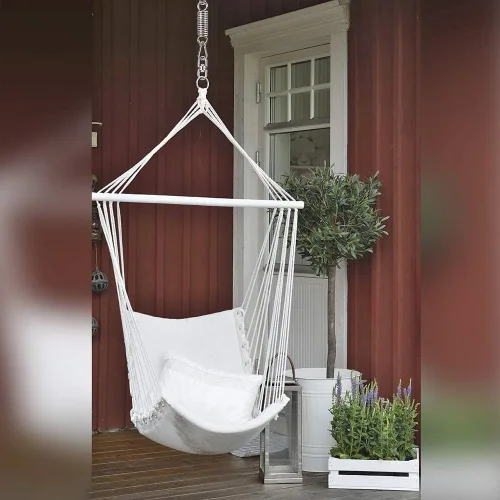 Miniatura 5 de Kit para colgar silla de hamaca, accesorios de resorte oscilante, gancho giratorio de suspensión resistente para silla colgante, asiento mecedor