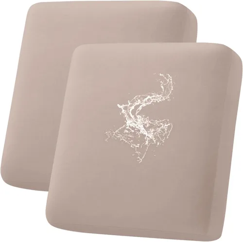 Miniatura 58 de hyha Fundas de cojín impermeables para sofá, funda elástica para asiento de sofá para perro, lavable, antideslizante, impermeable, fundas de cojín