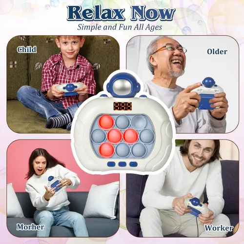 Miniatura 6 de GAPER GO Juguete antiestrés con luz para niños de 5, 7, 8 a 12, rompecabezas de mano, juguetes sensoriales con pantalla LED, juguetes de Navidad