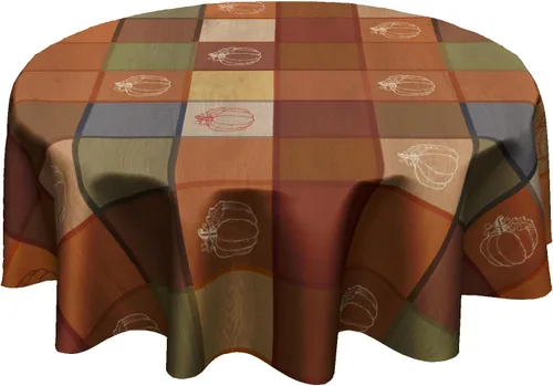 Miniatura 9 de Mantel Redondo de Oso de Cabaña Rústica - Mantel de Mesa de Oso de Lodge Vintage de 60" Estilo Campestre de Granja Cubierta de Mesa de Animales Oso