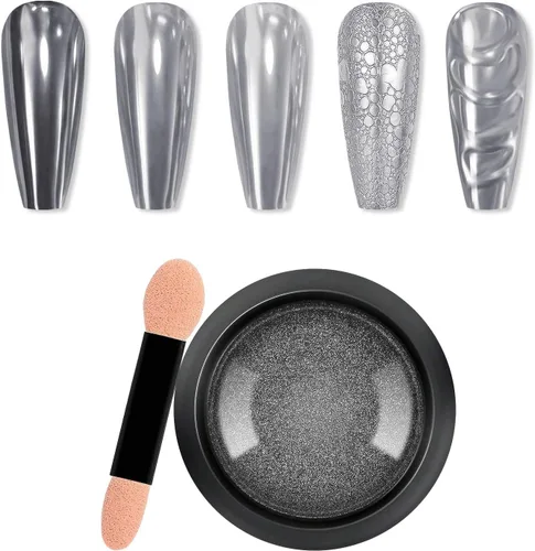 Miniatura 15 de Polvo de uñas cromado de espejo metálico para uñas de gel, polvo holográfico de cromo, para decoración de uñas en el hogar, salón de bricolaje