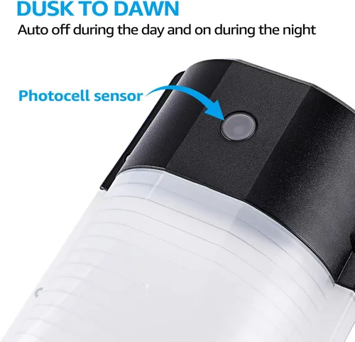 Miniatura 2 de LEONLITE Dusk to Dawn - Paquete de 2 luces LED de pared con fotocélula, 12 W, 1440 lm, 3000 K blanco cálido, IP65, certificación ETL, luces