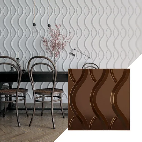 Miniatura 28 de Ekena Millwork WP20X20NXWH 19 5/8 pulgadas de ancho x 19 5/8 pulgadas de alto Nexus EnduraWall Decorativo 3D Panel de Pared Cubre 2.67 pies cuadrados