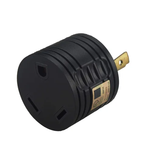 Miniatura 2 de Convertidor adaptador de generador RV 30 AMP de 3 clavijas, Nema L5-30P macho a TT-30R hembra 30A/30A adaptador de generador, L5-30 AMP enchufe de 3