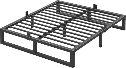 Miniatura 7 de Yitong Angel Armazones de Cama Gemela Plataforma, 14 Pulgadas de Alto 3500 lbs Plataforma de Metal de Servicio Pesado, Base de Colchón con Soporte