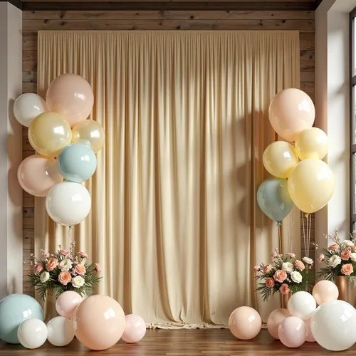 Miniatura 38 de Cortina de fondo azul bebé de 10 pies x 8 pies sin arrugas para fiesta, cortinas de fondo de poliéster azul para fotografías, decoraciones para baby