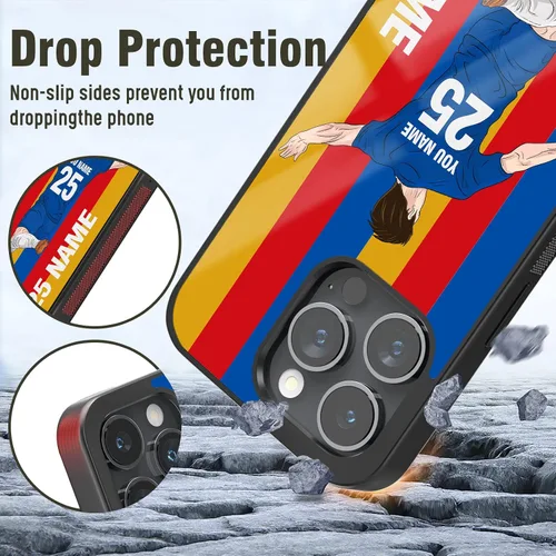 Miniatura 2 de Fundas de teléfono personalizadas Footbal Soccer Club para iPhone 6 7 8 SE X 11 12 13 14 15 Pro Max Plus Mini para Samsung S8 S9 S10 S20 S21 S22 S23
