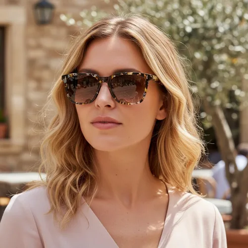 Miniatura 78 de Carfia Chic - Lentes de sol polarizados para mujer, protección UV400, marco de acetato pulido a mano