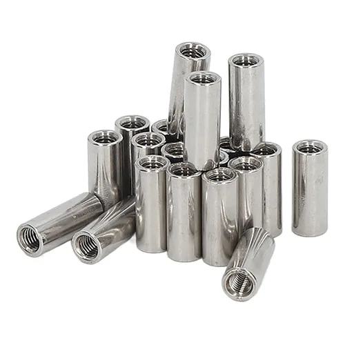 Miniatura 6 de Tuercas de acoplamiento de acero inoxidable M5, tuerca de conector hembra redonda para conexión