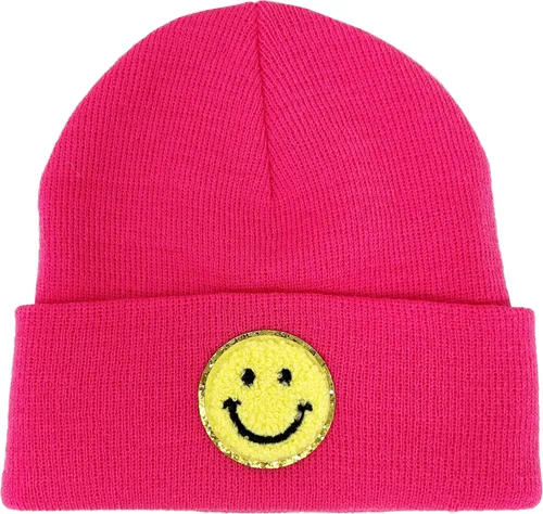 Miniatura 2 de Funky Junque Kids Beanie Toddler Classic Knit Warm Soft Winter Hat with Suede Patch