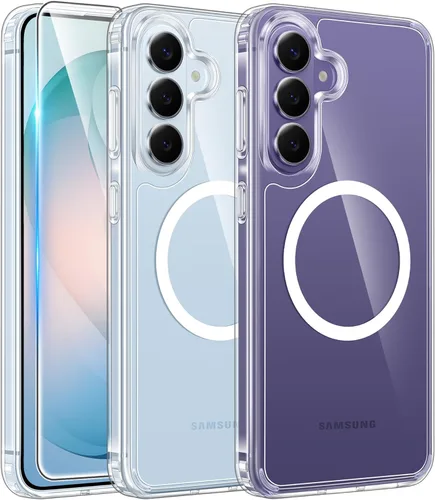 Miniatura 44 de FNTCASE Funda para iPhone 13 Pro-Max: Fundas magnéticas transparentes compatibles con Magsafe Slim anti amarillamiento protección contra caídas