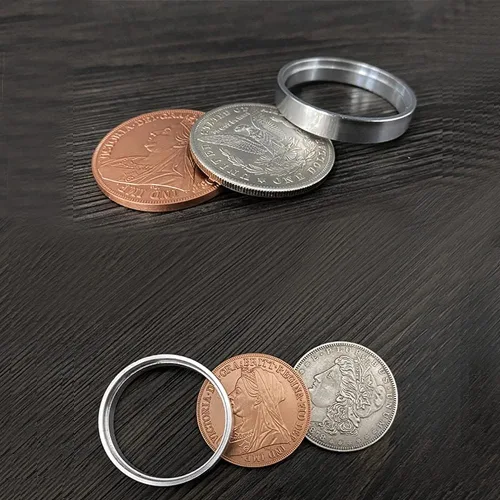 Miniatura 6 de ZQION Scotch & Soda de Oliver Magic (Morgan Dollar y Queen Victoria Ancient Moneda) Trucos de magia Moneda Gimmick Accesorios de Magia