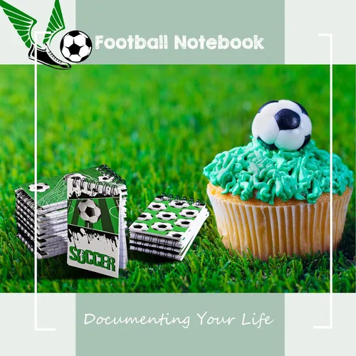 Miniatura 7 de 24 cuadernos de fútbol para fiestas deportivas, cuadernos de fútbol para niños, cuadernos de espiral, cuadernos de profesores, escuela, aula