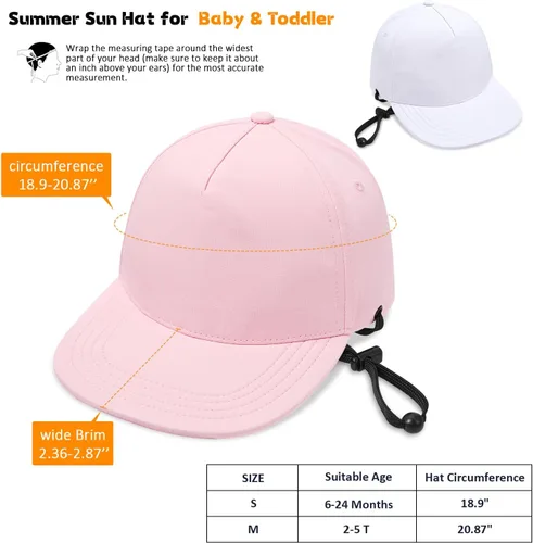 Miniatura 29 de Sombrero de béisbol para niños, sombrero de protección solar para niños pequeños, sombreros de algodón, sombrero de sol para bebés, niñas y niños