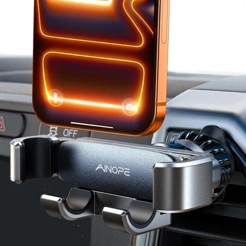 AINOPE Soporte de Montaje de Teléfono para Rejilla de Ventilación del Automóvil para iPhone 17 Pro Max Montaje para Automóvil [Diseño Deslizante]
