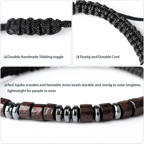Miniatura 6 de Ideas de regalo para adolescentes y niños: Pulsera de código morse con texto en inglés "I LOVE YOU" para hijo - Ajustable, hecha a mano, rellenos