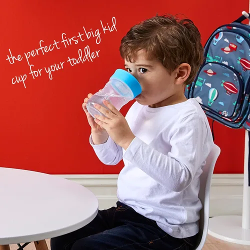 Miniatura 6 de b.box Taza de entrenamiento para niños pequeños: apertura de flujo libre, gran transición de sorbo a taza para niños grandes. Sin BPA, apto para Uva