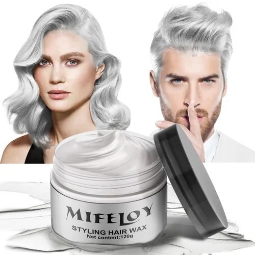 Miniatura 10 de Spray Temporal de Color Verde para Cabello Cera 4.23 onzas, tinte en crema para peinado natural instantáneo, barro de coloración desechable