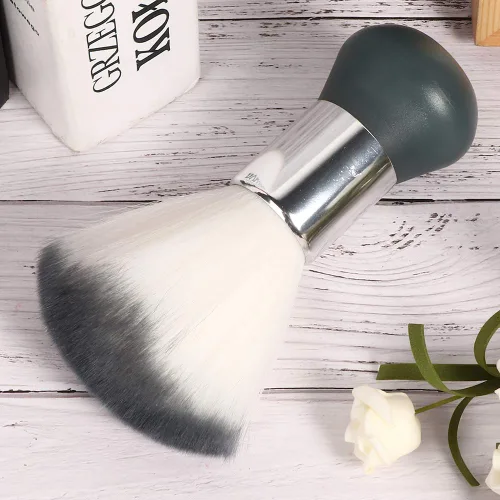 Miniatura 3 de Chrees Cepillo de plumero para el cuello, cepillo de barrido de pelo suave y roto para peluquería, cepillo de limpieza de cabello roto, herramienta