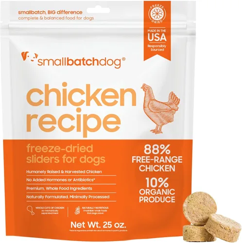 Miniatura 16 de smallbatch Pets - Alimento crudo liofilizado para perros, receta de pavo, 25 onzas, alimento orgánico para perros con alto contenido de proteínas