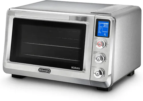 Miniatura 9 de De'Longhi - Horno tostador de convección digital de 10 en 1, 24L, horno de convección real con luz interna, parrillas, asado, horneado