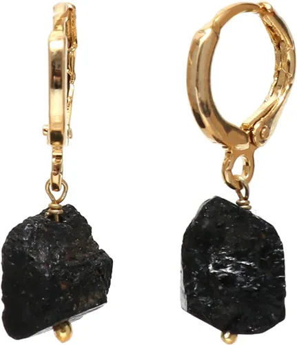 Miniatura 7 de Gempires Handmade Gemstone Hoop Earrings Raw Crystal Dangle Jewelry Hypoallergenic Gold Plated Lightweight Elegant Jewelry Gifts For Women