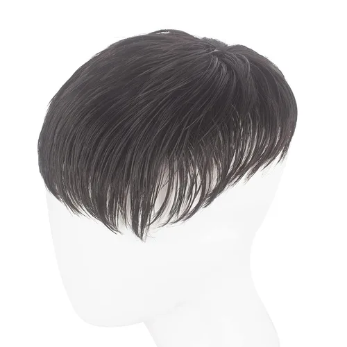 WeKen Tupé corto para hombre – Peluca con clip en extensiones de corona – Pieza para hombre para cubrir la pérdida blanca – Uso diario