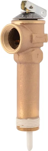 Miniatura 9 de Cash Acme Válvula de alivio de temperatura y presión NCLX-5L de 3/4 pulgadas, empuje para conectar accesorios de plomería de latón, cobre, tubo