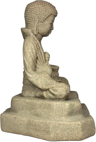 Miniatura 35 de Emsco Group 92246 Estatua de niño soñando despierto – Aspecto natural – Hecha de resina – Ligera – 40 cm de altura para jardín, BRONCE