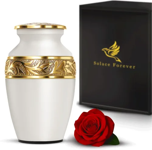 Miniatura 7 de Solace Forever Urna pequeña para cenizas humanas - Urna de recuerdo de mariposa para mujer - Mini urna conmemorativa hecha a mano con bolsa