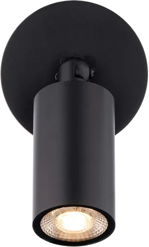 Miniatura 2 de Cilindro LED sola ajustable interior o exterior luz de pared 3000K en negro