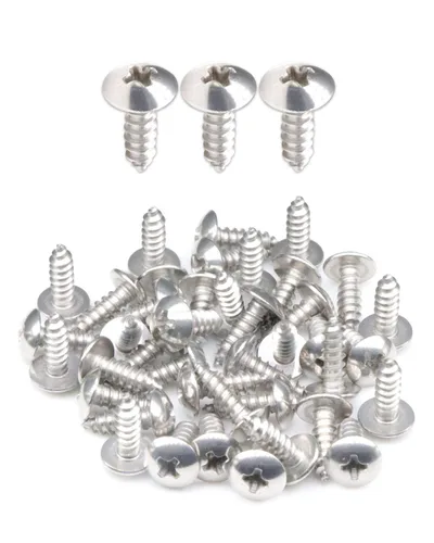 IMScrews 100 tornillos de madera Phillips con cabeza de truss #8 x 1/2 "(13 mm), tornillos de acero inoxidable resistentes 18-8 (304)