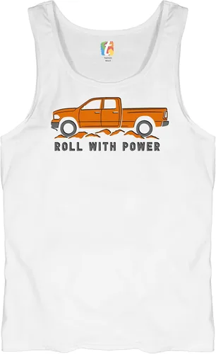 Miniatura 119 de Tee Hunt Camisetas gráficas y camisetas sin mangas para hombre Roll with Power Pickup Truck