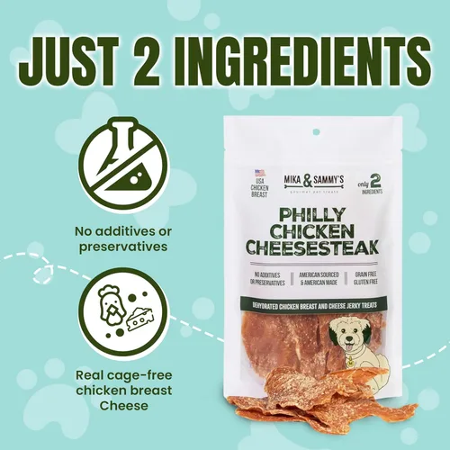 Miniatura 3 de Golosinas gourmet para perros Mika & Sammy's hechas en los Estados Unidos (queso de pollo 5 0z)