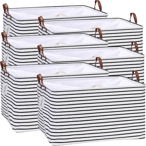 Miniatura 79 de Hinwo 31L Bolsas de almacenamiento grandes, organizadores de armario y almacenamiento, cestas de estante, cestas de almacenamiento plegables