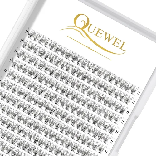 Miniatura 58 de QUEWEL Kit de extensión de pestañas DIY, racimos de pestañas 3D con 280 piezas, racimos de pestañas mixtas de 10-16 mm (30+40+50D), pinzas