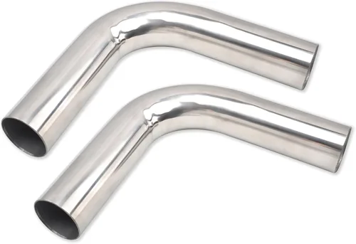 OD 2 pulgadas (51MM) codo de curva de 90 grados de acero inoxidable, tubo de turbocompresor, tubo intercooler, tubo de entrada de aire con