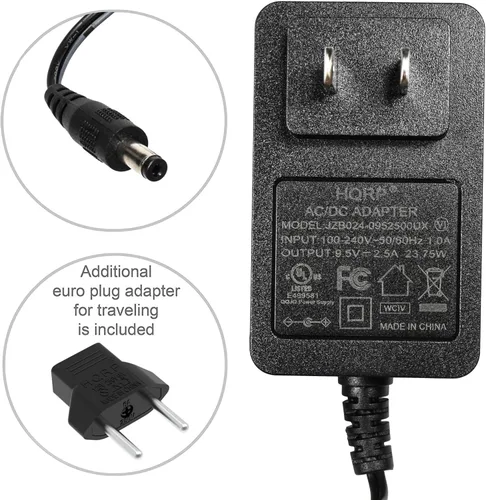 Miniatura 6 de HQRP Adaptador de CA compatible con Casio CTK-2090 / CTK2090 / CTK-2400 / CTK2400 / WK-225 / WK225 / XW-G1 / XWG1 cable de alimentación de teclados