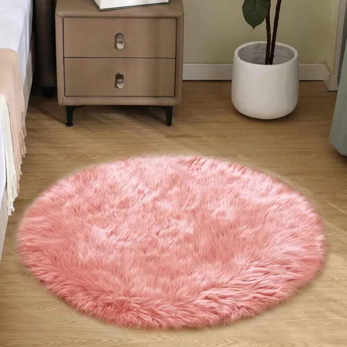 Miniatura 84 de Goolela Alfombra esponjosa de piel sintética de oveja sintética de 4 x 6 pies, color gris, para dormitorio, mesita de noche, alfombra suave de felpa