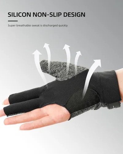Miniatura 3 de KONLLEN Billiards Gloves for Left Hand/Right Hand L/XL Pool Gloves Professional Non-Slip Adjustable Breathable Snooker Gloves Popular Sizes for Men